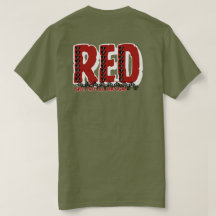 Rotes Tribal-T-Shirt - Ehrt unsere Entsandten