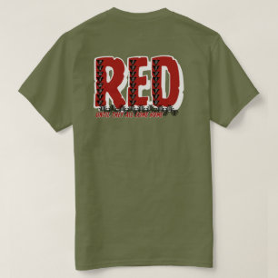 Rotes Tribal-T-Shirt - Ehrt unsere Entsandten T-Shirt