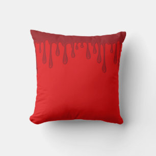 Rotes tropfendes Blut tropft Halloween Kissen