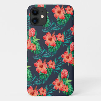 Rotes tropisches Florium für die Marine Case-Mate iPhone Hülle