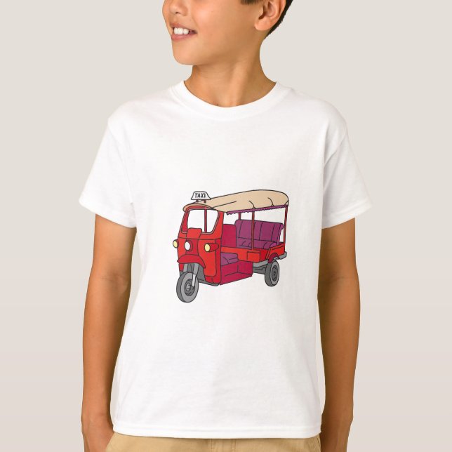 Rotes Tuktuk T-Shirt (Vorderseite)