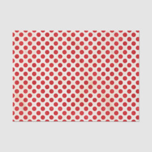 Rotes Tupfen-Muster Seidenpapier