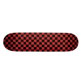 Rotes u. schwarzes Schachbrett-Skateboard Skateboard