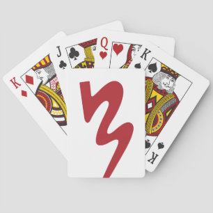 Rotes u. weißes BMB Logo-Spielkarten Spielkarten