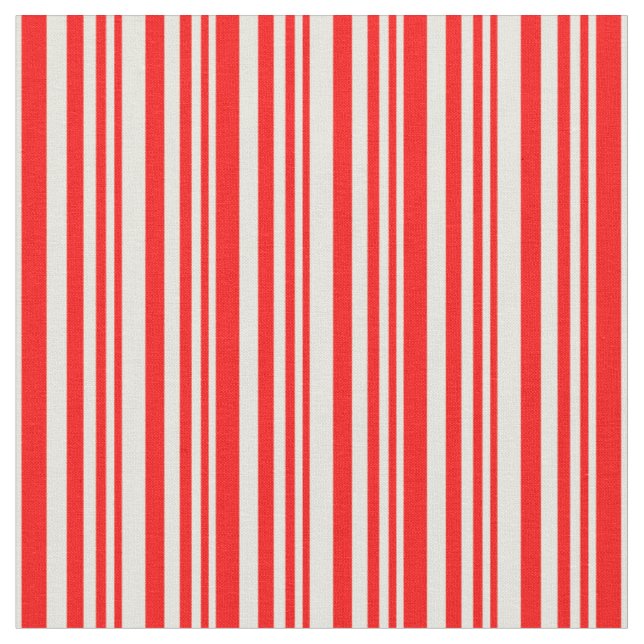 Rotes und Beige farbiges Muster Stoff (Nahaufnahme)