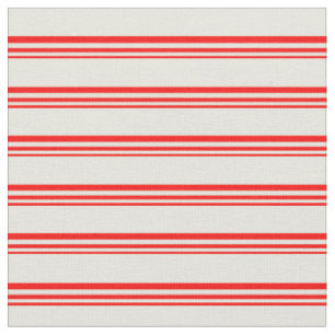 Rotes und Beige gefärbtes Muster Stoff