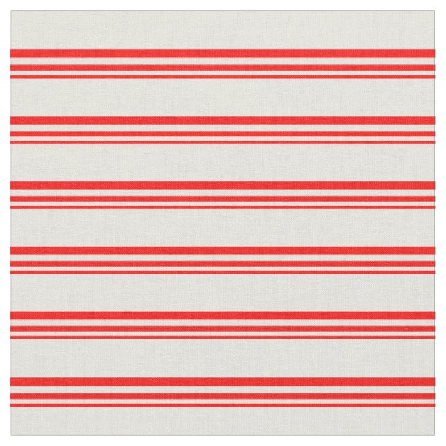 Rotes und Beige gefärbtes Muster Stoff (Nahaufnahme)