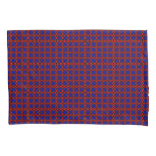 Rotes und Blaues 3D-Hintergrundbild Kissenbezug