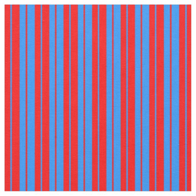 Rotes und blaues Linse/Streifenmuster Stoff (Nahaufnahme)