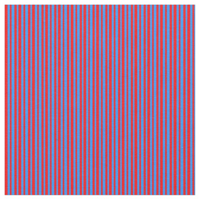 Rotes und blaues Streifenmuster Stoff (Nahaufnahme)