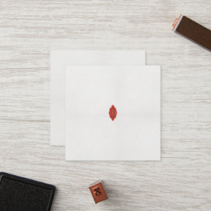 rotes und braunes Design auf weißem Hintergrund Treuekarte