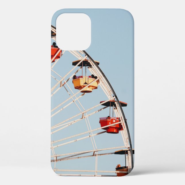 Rotes und braunes Karussell Case-Mate iPhone Hülle (Rückseite)