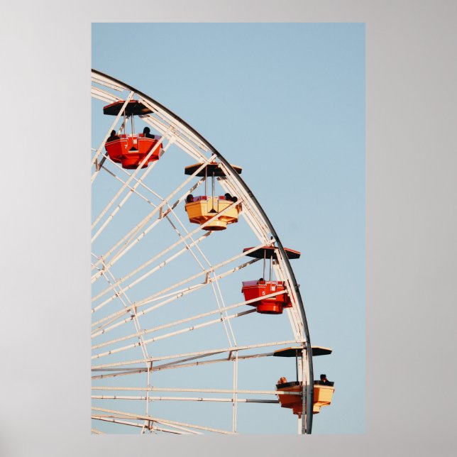 Rotes und braunes Karussell Poster (Vorne)