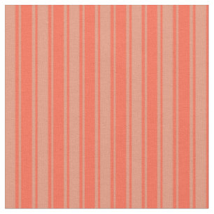 rotes und dunkles Lachs-farbiges Lines/Streifen-Mu Stoff