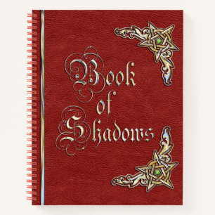 Rotes und Gold-Buch der Schatten Notizbuch