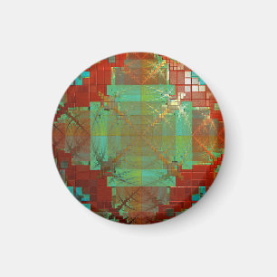 Rotes und grünes Chromatisches Fusionsmagnet Magnet