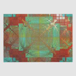 rotes und grünes Chromatisches Fusionspapier Seidenpapier