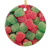 Rotes und grünes Gumdrops Süßes Foto