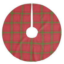 Rotes und grünes Kariertes Weihnachtsbaumrock