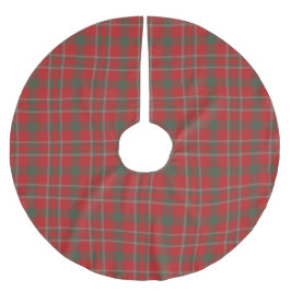 Rotes und grünes Kariertes Weihnachtsbaumrock Polyester Weihnachtsbaumdecke