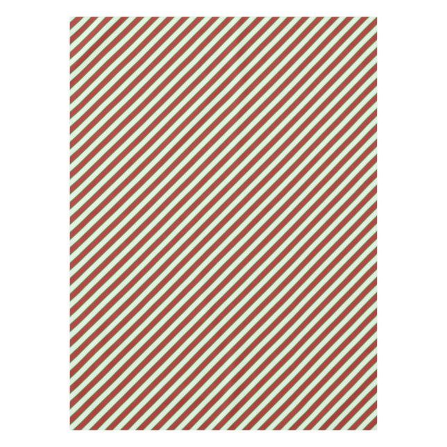 Rotes und grünes Pinstrichmuster Tischdecke (Vorderseite)