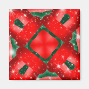 Rotes und grünes Sparkassendesign Magnet