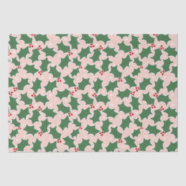 Rotes und grünes Weihnachtszettel Seidenpapier