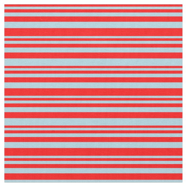 Rotes und hellblaues Muster Stoff (Nahaufnahme)