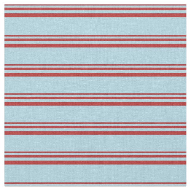 Rotes und hellblaues Streifen-/Linienmuster Stoff (Nahaufnahme)