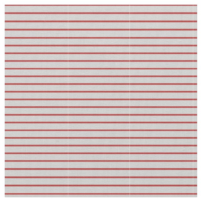 Rotes und hellgraues Streifen-/Blattmuster Stoff (Nahaufnahme)