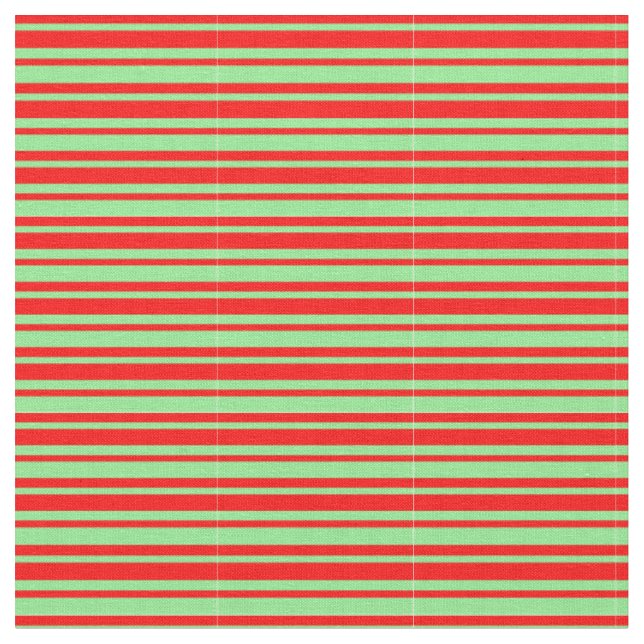 Rotes und hellgrün gefärbtes Muster Stoff (Nahaufnahme)