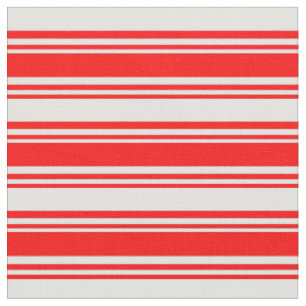 Rotes und leichtes Cyan-Streifenmuster Stoff