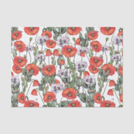 Rotes und Lila Muster Seidenpapier