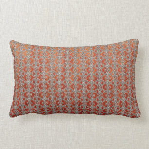 Rotes und orange Ombre Muster Lendenkissen