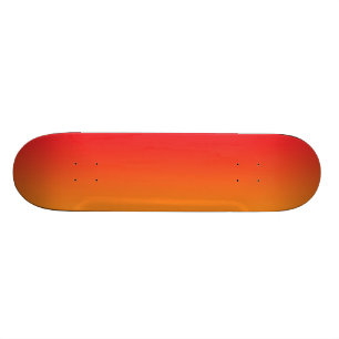 Rotes und orange Ombre Skateboard