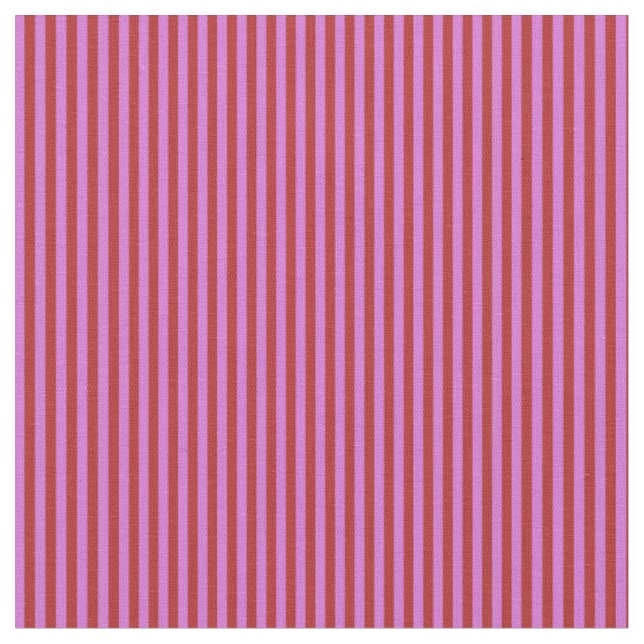 Rotes und Orchid-Linienmuster Stoff (Nahaufnahme)