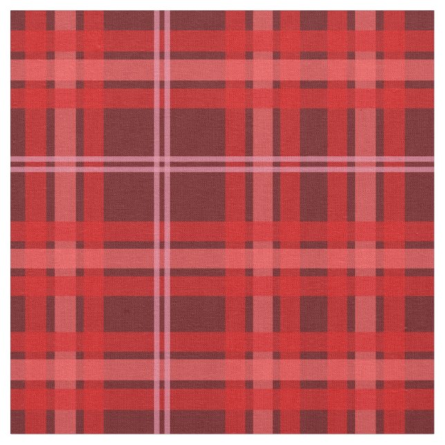 Rotes und rosa kariertes Gewebe Stoff (Nahaufnahme)