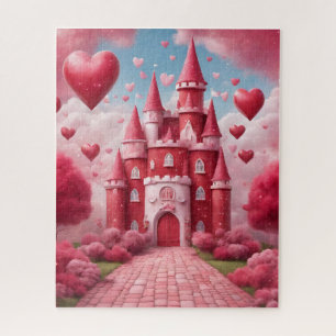 Rotes und rosa Schloss