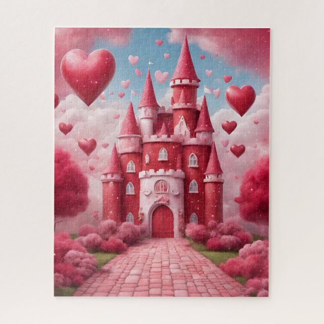 Rotes und rosa Schloss (Vertikal)