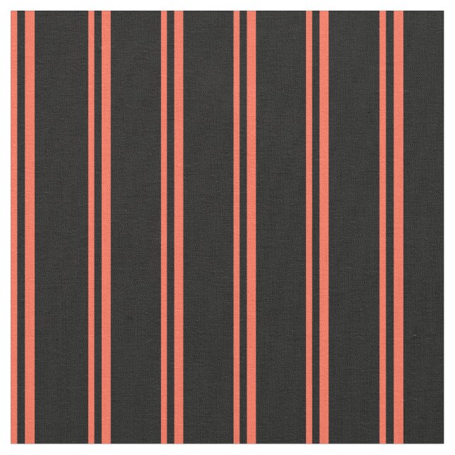 rotes und schwarz gefärbtes Muster Stoff (Nahaufnahme)