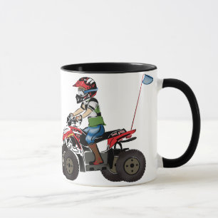 Rotes und schwarzes ATV Kind Tasse
