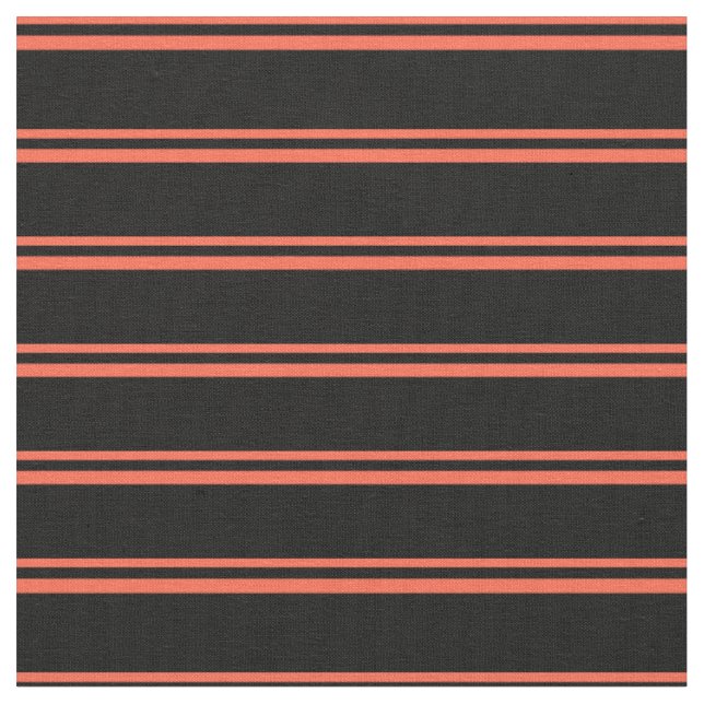 Rotes und schwarzes Farbmuster Stoff (Nahaufnahme)