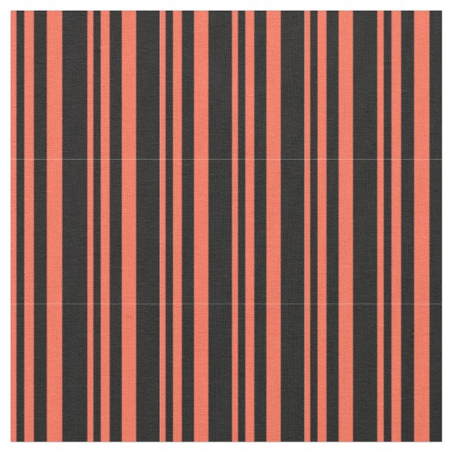 Rotes und schwarzes/gestreiftes Muster Stoff (Nahaufnahme)