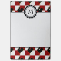 Rotes und schwarzes Hahn-Huhn-Muster