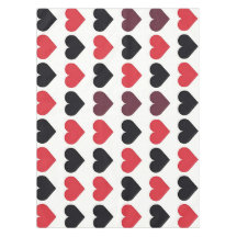 Rotes und schwarzes Herzmuster