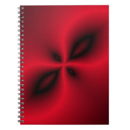 Rotes und schwarzes Muster Notizblock