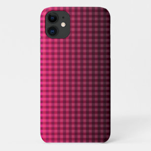 Rotes und schwarzes Prüfmuster Case-Mate iPhone Hülle