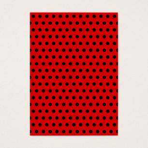 Rotes und schwarzes Tupfen-Muster. Spotty.