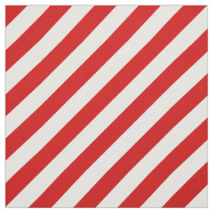 Rotes und weißes diagonales Streifen-Muster Stoff