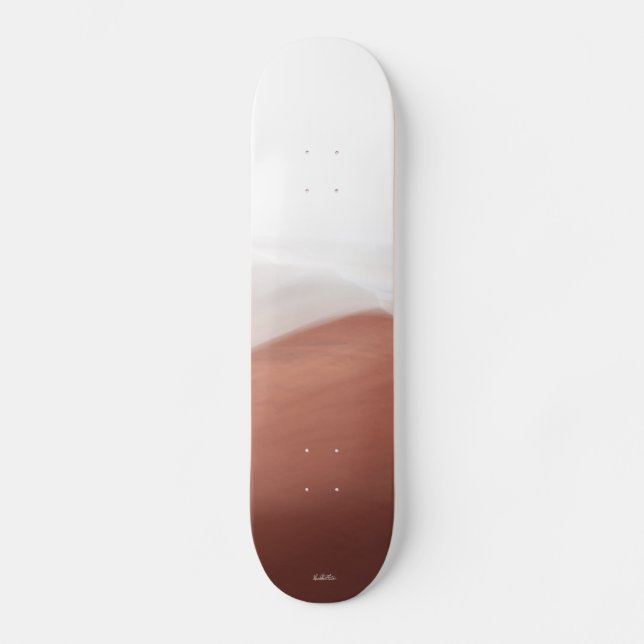 rotes und weißes PhotoSkateboard abstrakt Skateboard (Vorderseite)